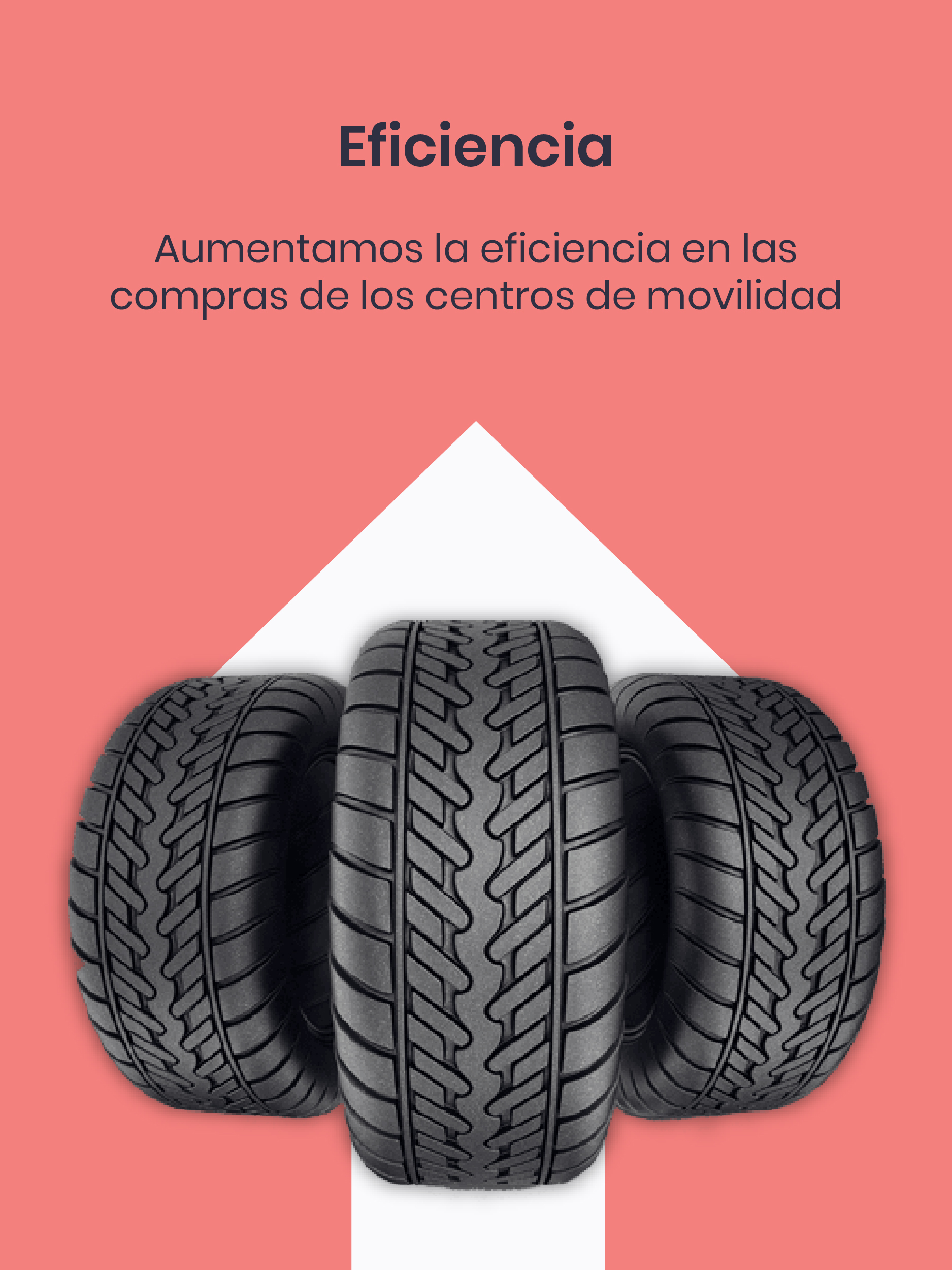 Eficiencia - Aumentamos la eficiencia en las compras de los centros de movilidad